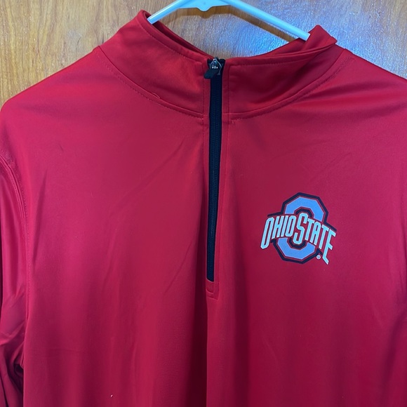 Unisex polyester red Ohio State Buckeyes quarter zip size large - Picture 4 of 5